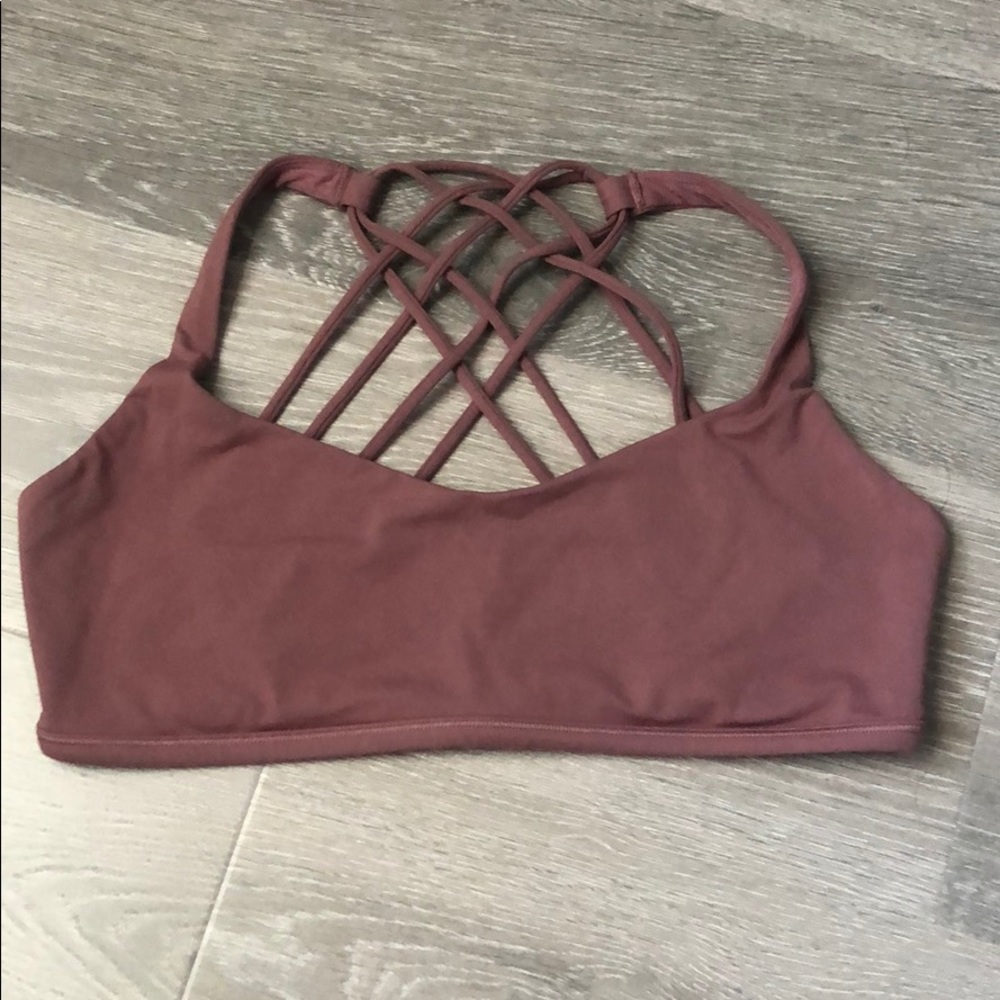 Lululemon free to be wild bra sz 12 mauve